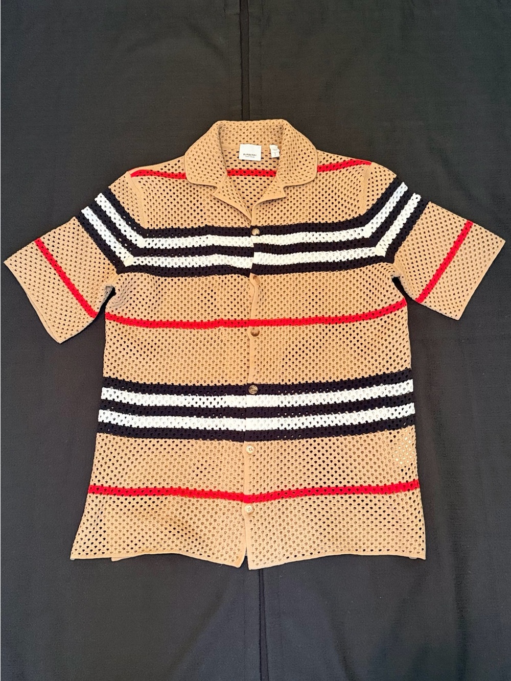 Burberry Knitted Short Sleeve Shirt